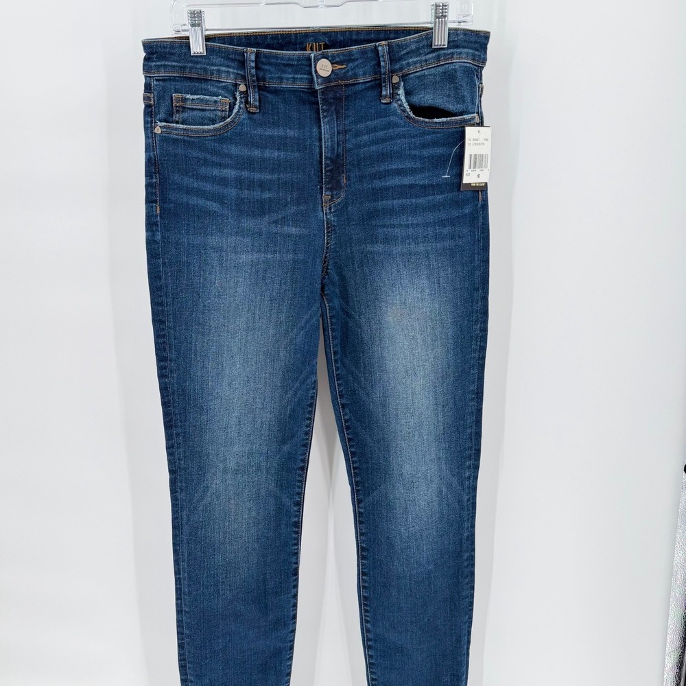 KUT FROM THE KLOTH High Rise Toothpick Skinny Jeans Size 10 Dark Wash New Tags
